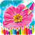 Flowers Coloring Book Top