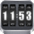 3D Rolling Clock widgets BLACK