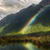 Rainbow On Lake Live Wallpaper