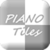 Tiles Black and White Piano