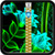 Glow Flower Zipper Lock Screen