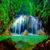 Beautiful forest waterfall Wallpaper HD