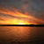 Beautiful sunset over the lake wallpaper HD