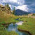 Glorious green lake landscape Wallpaper