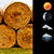 Golden Hay Bales Clock Widget