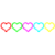 Colorful Heart Rings HD