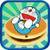 Doreamon run and race to eat doughnut FOR KIDS