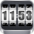 3D Rolling Clock widgets WHITE