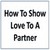 Show love to your partner