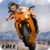 Biker On Highway