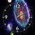 Galaxy Clock Wallpaper