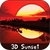 3D Sunset HD Wallpaper