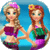 Dress up Elsa and Anna to summer
