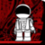 Robot  in  Red  Space