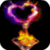 Heart From Fire Live Wallpaper
