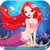 Adorable Little Mermaid Princess in Fish Paradise