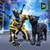 Superhero Panther Flying City Survival